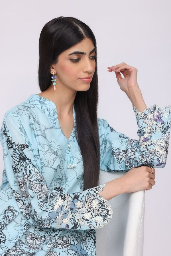 Embroidered | Lawn Kurta Pants